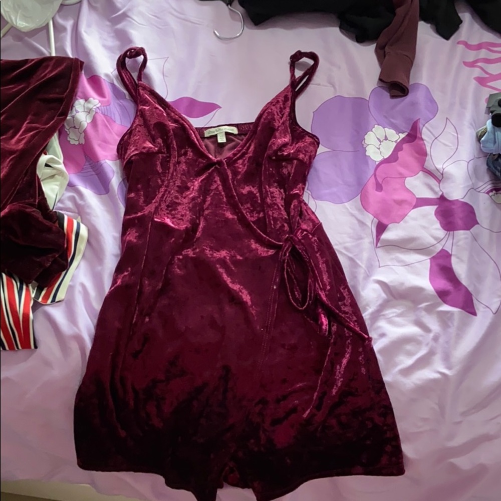 Charlotte Russe Velvet Romper